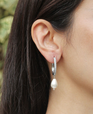 Classic Pearl Hoop