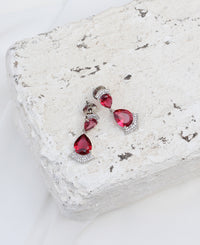 Ruby Doublet Earring