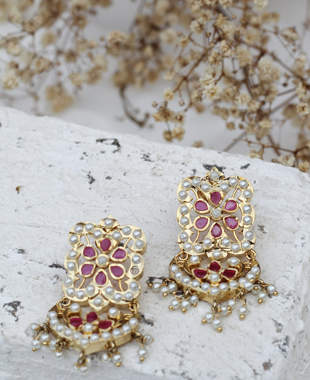 Kohinoor Ruby Pearl Choker